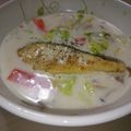 イエローバード's cooksnap of when they made ミルクスープでたらのムニエル.