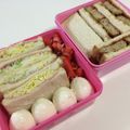 papikun's cooksnap of when they made 懐かしい味 コロッケサンド☆.