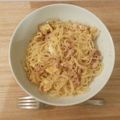 70suntower's cooksnap of when they made ✿ほんのり甘い♬卵とツナのスパゲティ✿.