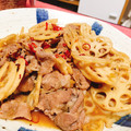 だむろく's cooksnap of when they made 牛肉と蓮根の甘辛炒め★.