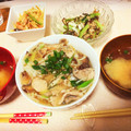 komugiko4's cooksnap of when they made 簡単☆豚ときのこの塩あんかけごはん.