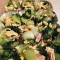 ♢こん♢'s cooksnap of when they made チンゲン菜のベーコン卵炒め.