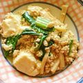 yumin77's cooksnap of when they made 豚挽き肉とチンゲン菜の豆腐スープ炒め.