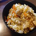 月ーまま's cooksnap of when they made 【レシピ動画】鶏肉の炊き込みご飯♪.