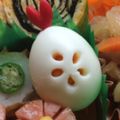 marionchan's cooksnap of when they made 鶉のハムリボンピック（キャラ弁オカズ）.