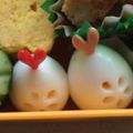 marionchan's cooksnap of when they made 鶉のハムリボンピック（キャラ弁オカズ）.