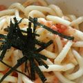 ハムちゃんず♡'s cooksnap of when they made 洗い物が少なくて済む～明太バターうどん.