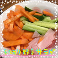 まゆちゃろ's cooksnap of when they made 簡単！千切り野菜とかにかまのサラダ.