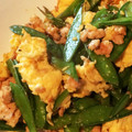 ヨシレモン's cooksnap of when they made 絹さやと挽き肉の玉子炒め✴.