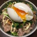 馬っしー's cooksnap of when they made 男子大好きブラウン飯♡炙りガリマヨ豚丼.