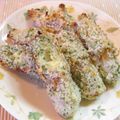 annnnn's cooksnap of when they made ✿お弁当に✿ちくわチーズの青のりパン粉焼.