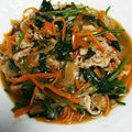 yuzumanma's cooksnap of when they made 豚肉とほうれん草のバター醤油炒め.
