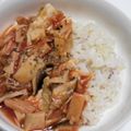 雲雀ころね's cooksnap of when they made 保育園の鶏ときのこのバジル丼.