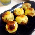 チョミ蔵's cooksnap of when they made 椎茸の海老シュウマイ詰め✽チーズ包み焼き.