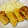 もち子．'s cooksnap of when they made 冷凍豆腐で揚げないヘルシーとんかつ♪.