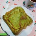 花音♪＊♪'s cooksnap of when they made 自慢の和風抹茶フレンチトースト♡.