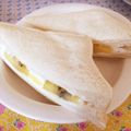 gudetama。's cooksnap of when they made キウィ＆クリームのサンドイッチ.
