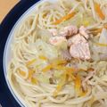 さのゆう's cooksnap of when they made アッサリだしde和風スープパスタ.