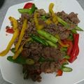 サあヤ's cooksnap of when they made 彩りアスパラと牛肉炒め☆柚子胡椒風味.