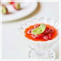 ＊waawaa＊'s cooksnap of when they made オープンハートde苺ピューレ入り牛乳かん.
