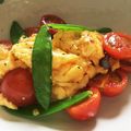 ちゃむきき's cooksnap of when they made スナップエンドウ☆トマトの玉子炒め.