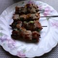 yuminan47k's cooksnap of when they made 豚バラスライスしそ巻き串焼き.