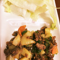 クックD7MXNQ☆'s cooksnap of when they made 牛挽肉、野菜の味噌マヨ炒め　レタス巻き.