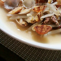 クック4DVQXZ☆'s cooksnap of when they made もやし＆しめじとあさりの酒蒸し.