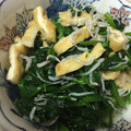 すばりん美智絵描き's cooksnap of when they made 簡単！ほうれん草と油揚げとじゃこのお浸し.