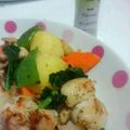 めみたん☆'s cooksnap of when they made 鶏モモ香草焼きジャガイモ・あまり野菜添え.