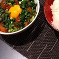 ボボモン's cooksnap of when they made イナダのユッケ丼.