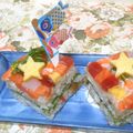 chako106HM's cooksnap of when they made ひな祭りに♪カラフルモザイクちらし寿司.