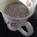 didiko's cooksnap of when they made バナナと黒ゴマのスムージー.