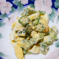 こっぺりあ's cooksnap of when they made オクラとゆで卵のめんつゆマヨ和え.