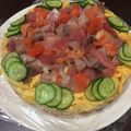 Mint★★'s cooksnap of when they made ちらし寿司ケーキ①ひな祭り・子供の日に♪.