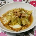 satoromi's cooksnap of when they made 簡単♪春キャベツ・厚揚げ・シーチキン蒸煮.