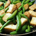 おおなべ's cooksnap of when they made 厚揚げとスナップエンドウのコク旨炒め♪.