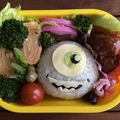 桃の香's cooksnap of when they made モンスターズインク☆マイク☆キャラ弁.
