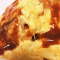 ★bluesky★'s cooksnap of when they made ふわとろ卵のデミグラスソースオムライス.
