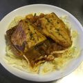 クックX9GUEX☆'s cooksnap of when they made さば・新たまねぎカレー風煮付けフライパン.