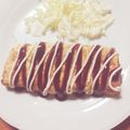ちーほ❁'s cooksnap of when they made 冷凍たこ焼きオムレツ.