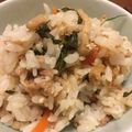 ゆーcha's cooksnap of when they made 鶏ひき肉としょうがときのこの混ぜご飯.