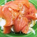 ｴﾘﾝｷﾞパン's cooksnap of when they made 玉ねぎとスモークサーモンのさっぱりマリネ.