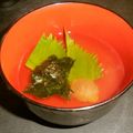 Hirarinn☆'s cooksnap of when they made ♪梅と大葉のお吸い物.