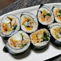 こうめchama's cooksnap of when they made 簡単‼キムパ風太巻き.