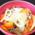 ﾌﾞﾌﾞ's cooksnap of when they made 肉野菜たっぷりあったかうどん.