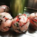 えりちゃー♪＊○'s cooksnap of when they made ▲紅生姜＊茗荷＊塩昆布のおにぎり▲.
