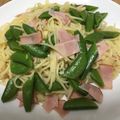 管理栄養士のママ's cooksnap of when they made ✿筍とスナップエンドウの春パスタ✿.