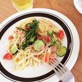 クララピ's cooksnap of when they made トマトとツナでサラダ風 冷製パスタ.
