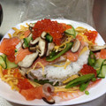 queen0603's cooksnap of when they made 生しょうゆ漬けちらし.